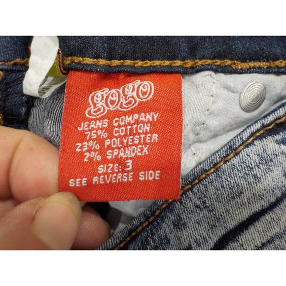 GoGo Star Factory Whiskered Distressed Stretchy Triple Closure Jr Womens 27 x 32 - Picture 7 of 7